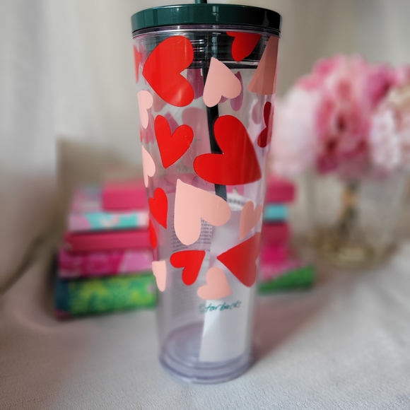 Starbucks Other - Starbucks 2026 Valentine's Day Tumbler with Red & Pink Hearts
